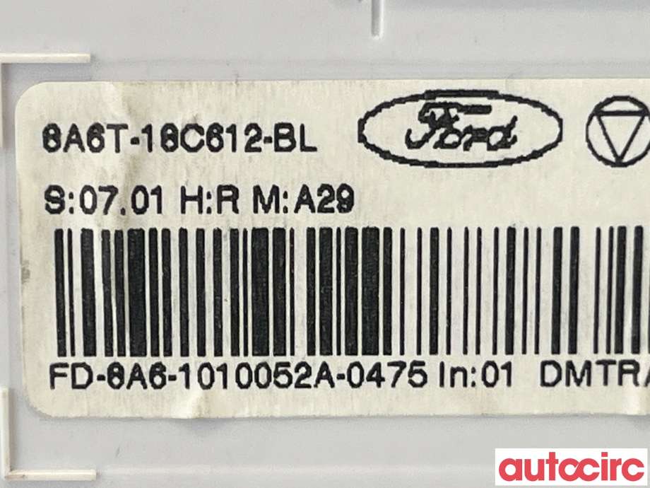 Varmeapparat betjening til Ford Fiesta 2008-2012 (Type VI, Fase 1)  (FORD|1760510)