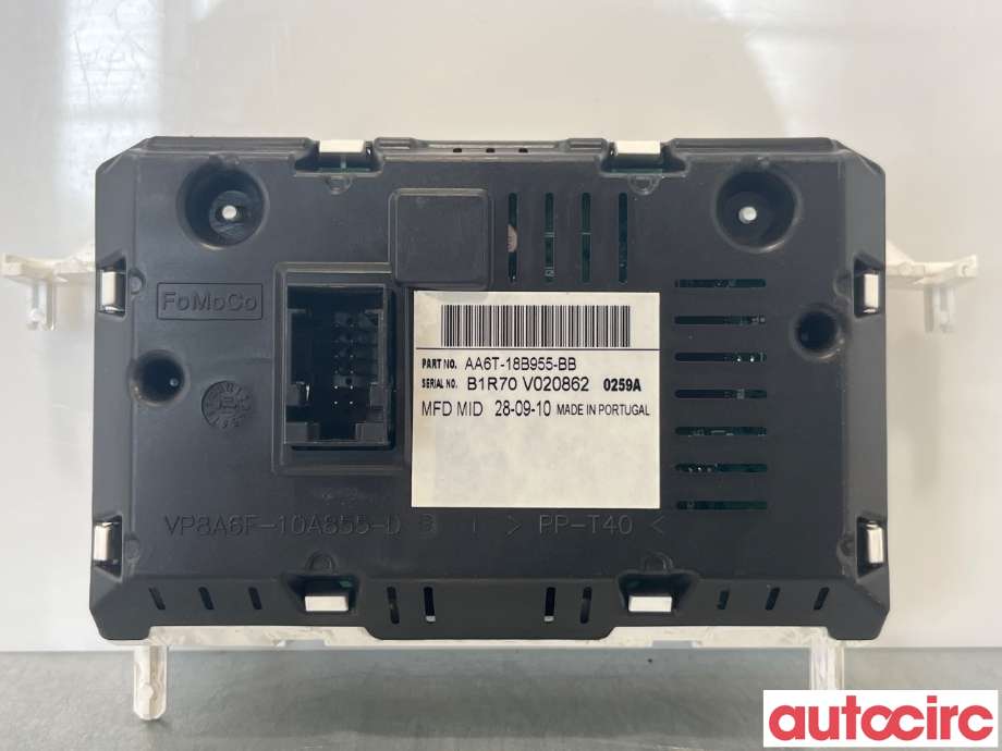 Multimedia display (MCU - Media Controller Unit) til Ford Fiesta 2008-2012 (Type VI, Fase 1) (FORD|1940788)