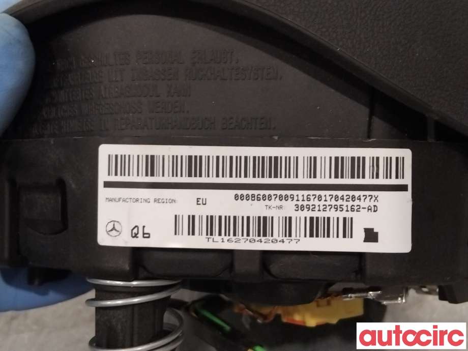 Airbag rattpute til Mercedes B-Klasse 2011-2018 (W246) (W246) (MERCEDES|A0008600700|)