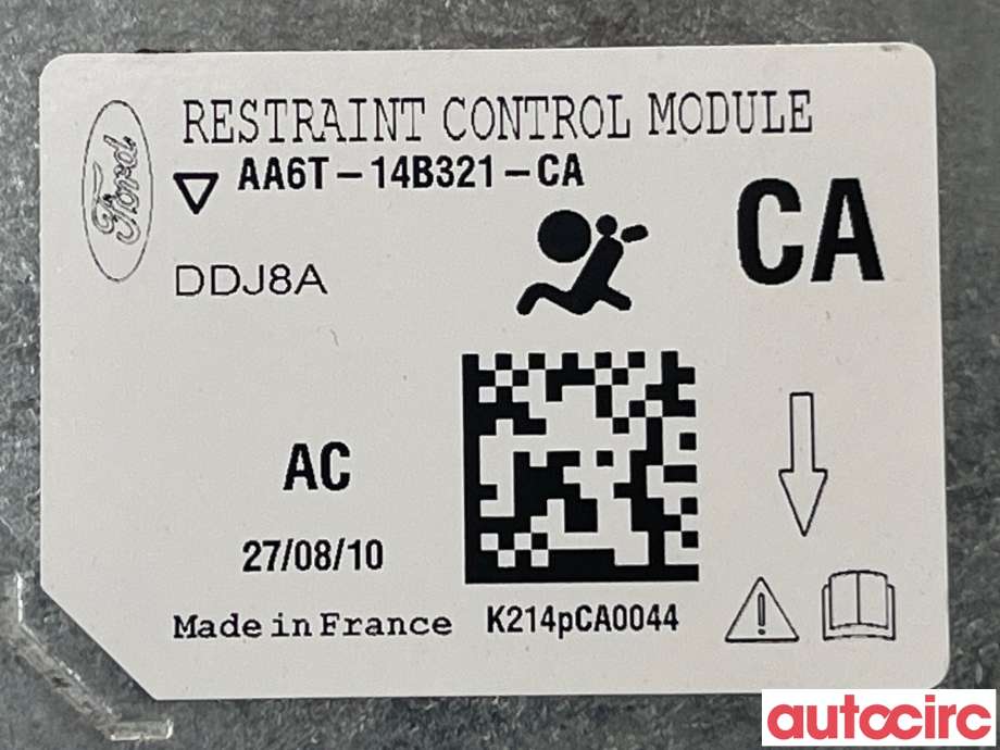 Airbag elektronikk til Ford Fiesta 2008-2012 (Type VI, Fase 1)  (FORD|1678533)