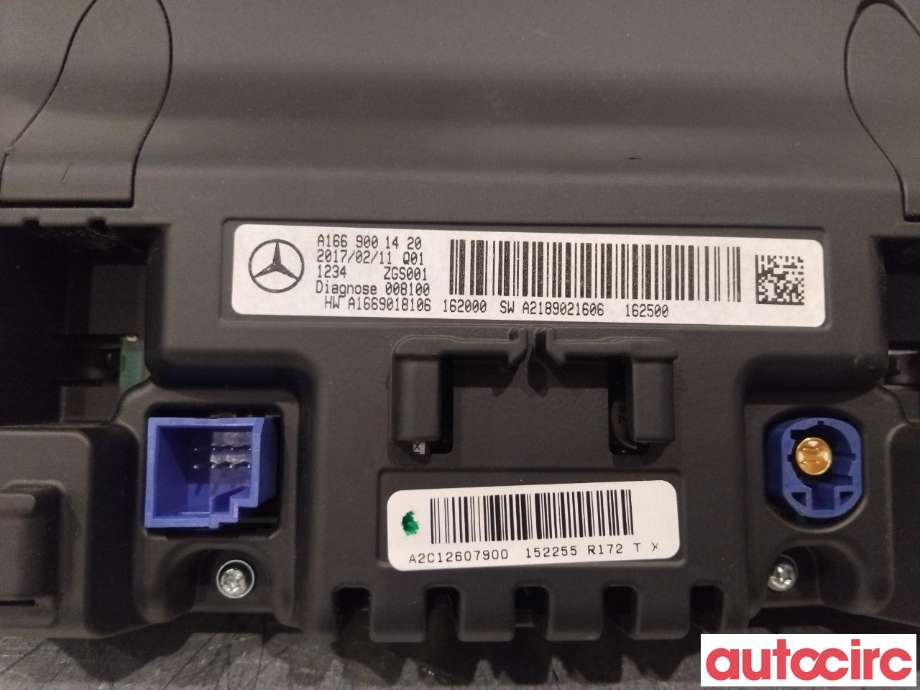Multimedia display (MCU - Media Controller Unit) til Mercedes B-Klasse 2011-2018 (W246) (W246) (MERCEDES|A1669001420|)