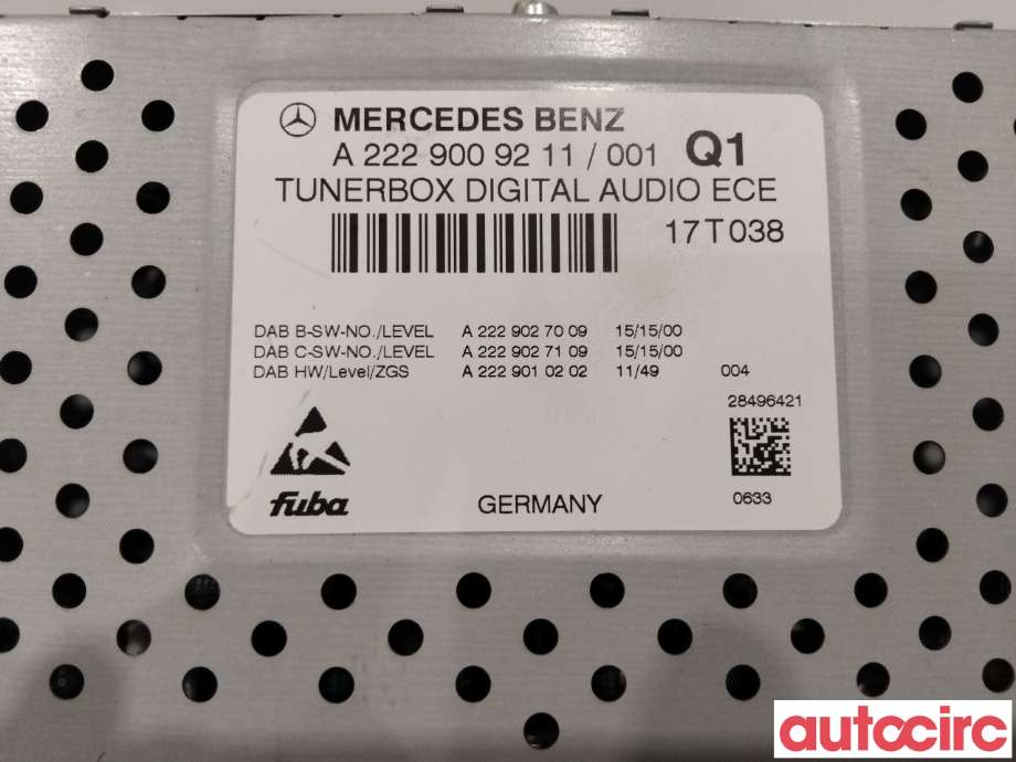 Bilstereo diverse til Mercedes B-Klasse 2011-2018 (W246) (W246) (MERCEDES|A2229009211|)