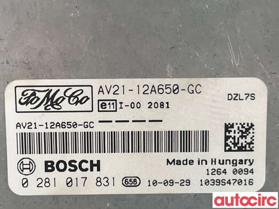 Styreenhet motor til Ford Fiesta 2008-2012 (Type VI, Fase 1) (FORD|1696531)