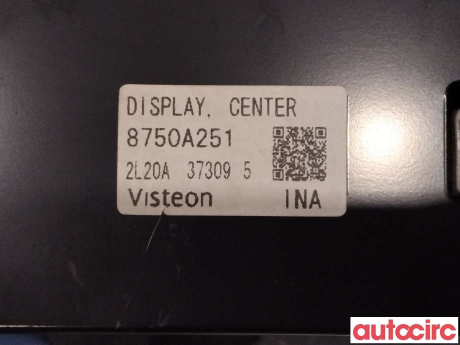Multimedia display (MCU - Media Controller Unit) til Mitsubishi Pajero 2007-2016 (Type IV, Fase 1)  (MITSUBISHI|8750A251|)