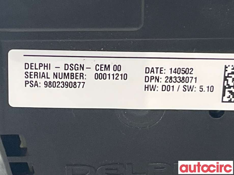 Bilstereo diverse til Citroën DS5 2012-2017  (CITROEN|98023908ZD)