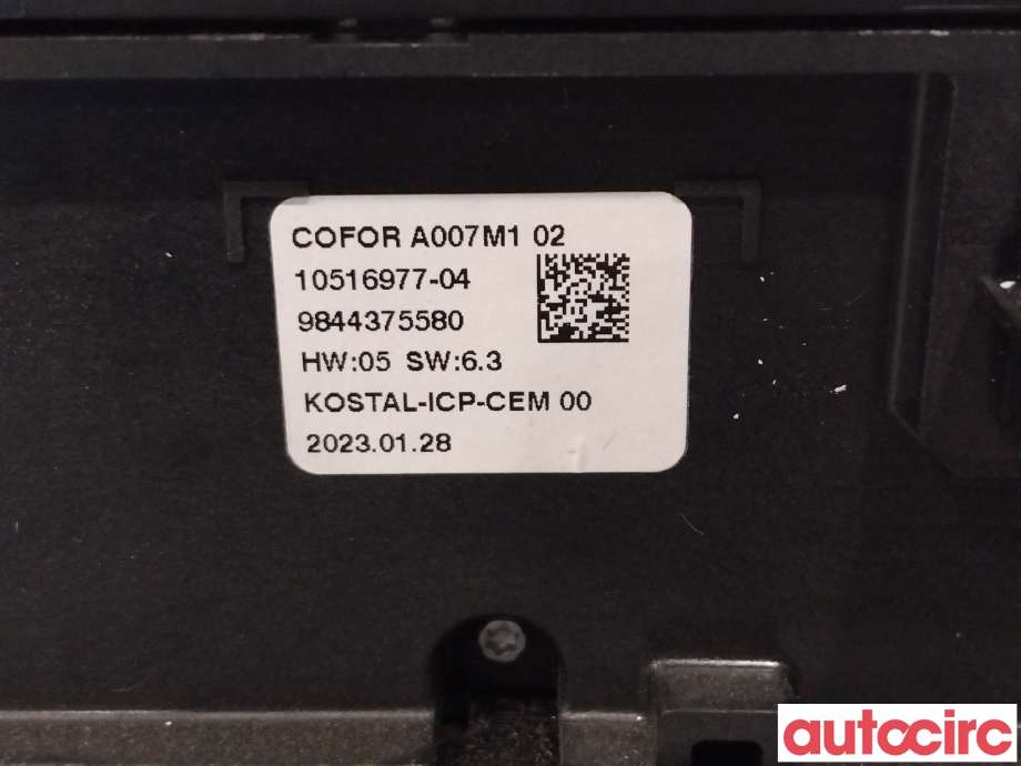 Varmeapparat betjening til Citroën C4, Spacetourer 2019-->>  (CITROEN|9831632980||9844375580)