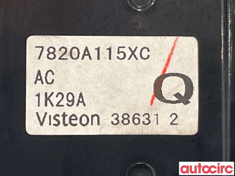 Varmeapparat betjening til Mitsubishi Lancer 2008-2017  (MITSUBISHI|7820A115XC|)