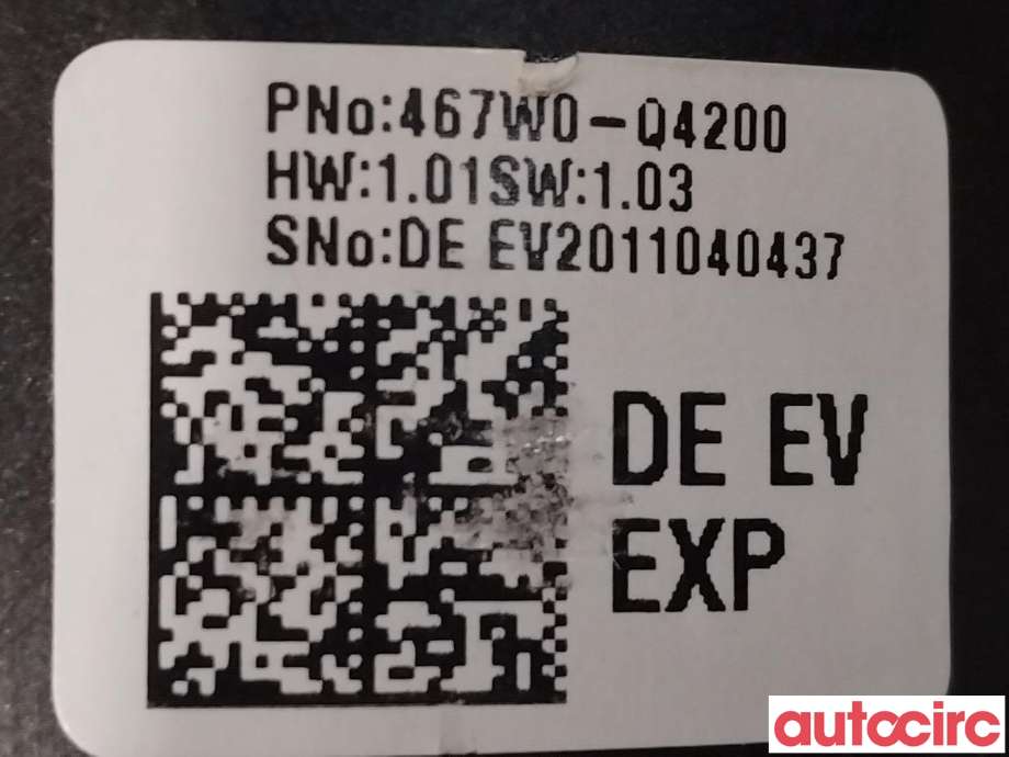 Girstang/girvelger automat til Kia Niro 2021-->>  (KIA|467W0Q4200||467W0-Q4200)