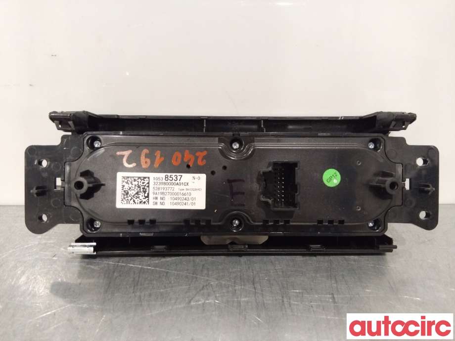 Varmeapparat betjening til MG ZS EV 2019-2021 (Type I, Fase 1)  (MG|10538537|)