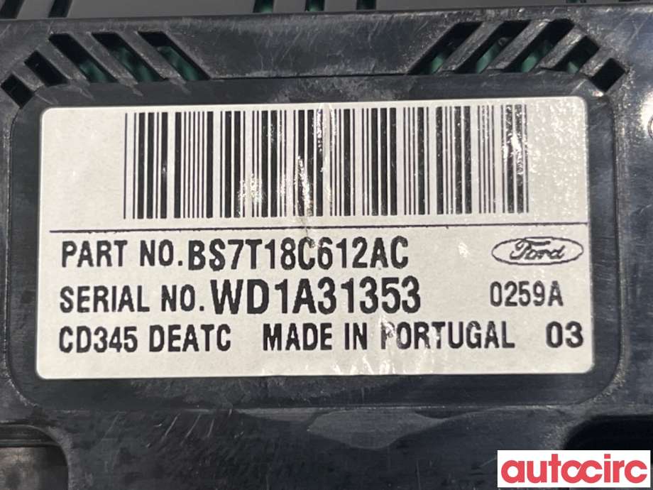 Varmeapparat betjening til Ford Mondeo 2011-2014 (Type IV, Fase 2)  (FORD|1865351||BS7T18C612AC)