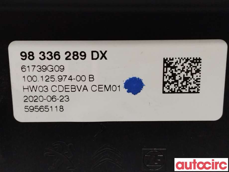 Girstang/girvelger automat til Peugeot 208 2019-->> (Type II)  (PEUGEOT|1663576080|98336289DX)