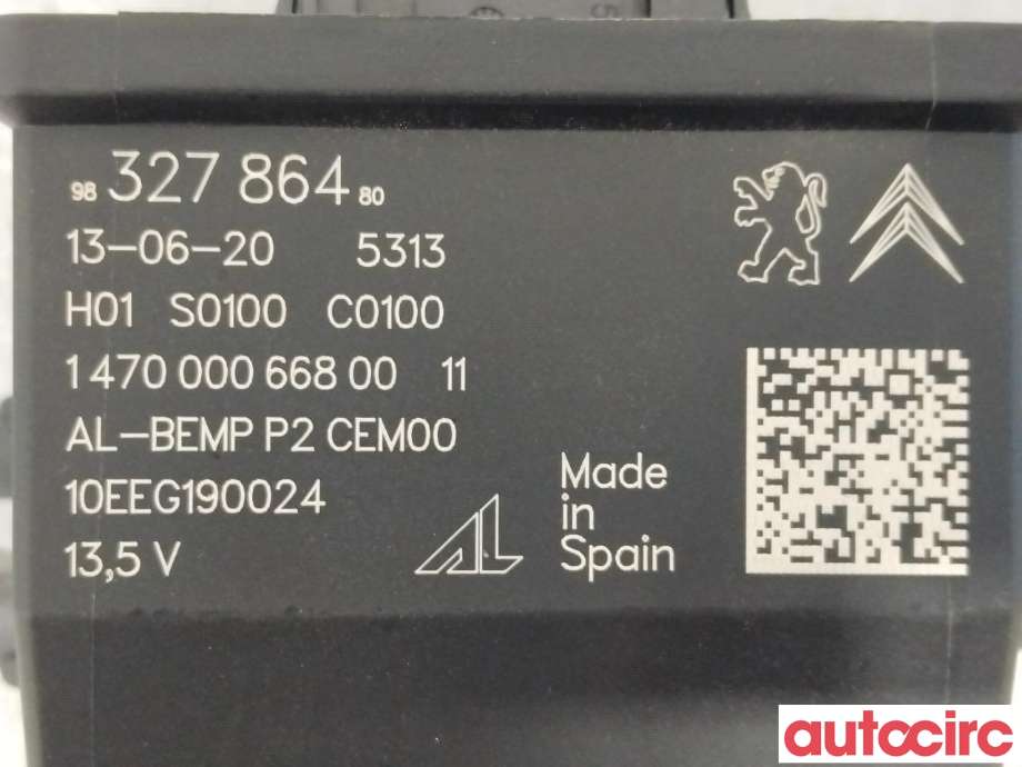 Styreenhet diverse til Peugeot 208 2019-->> (Type II)  (PEUGEOT|9832786480)