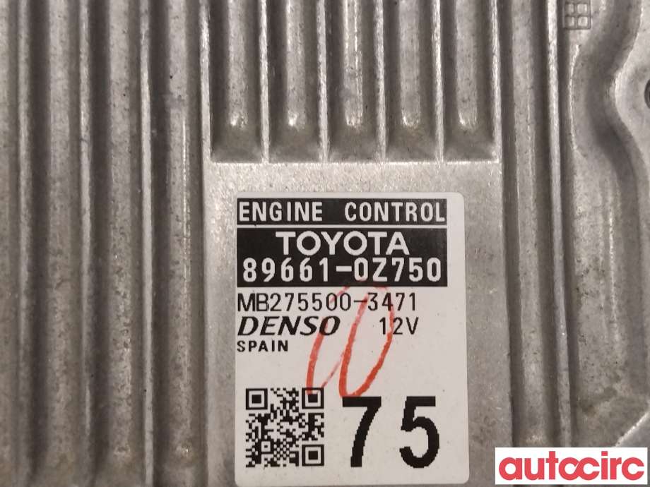 Styreenhet motor til Toyota Auris 2015-2019 (Type II, Fase 2)  (TOYOTA|896610Z750|275500-3471|89661-0Z750)