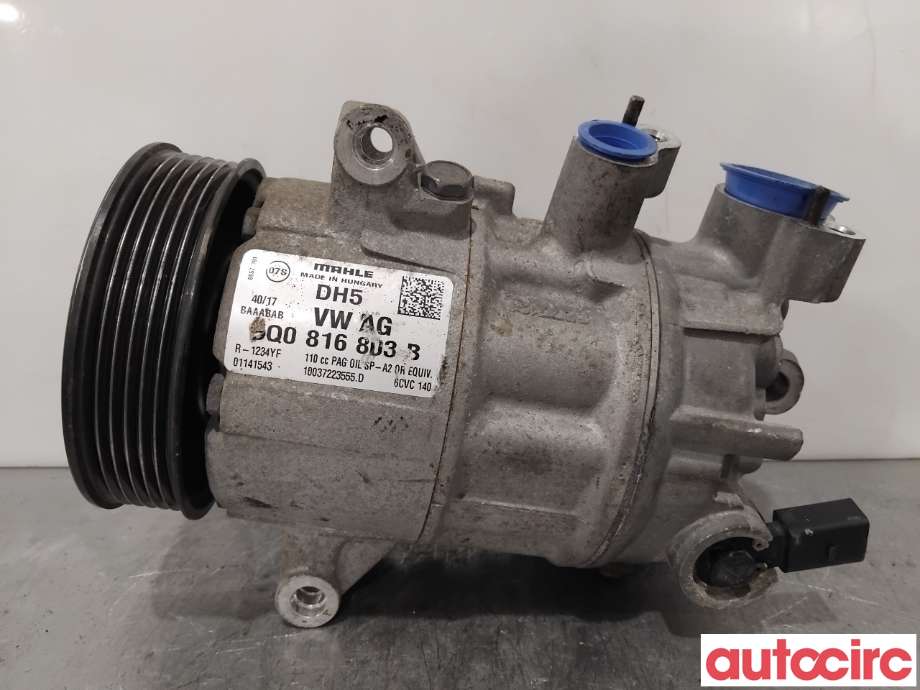 Aircondition kompressor til Škoda Octavia 2017-2020 (Type III, Fase 2)  (SKODA|5Q0816803B|6CVC140|5Q0816803D)