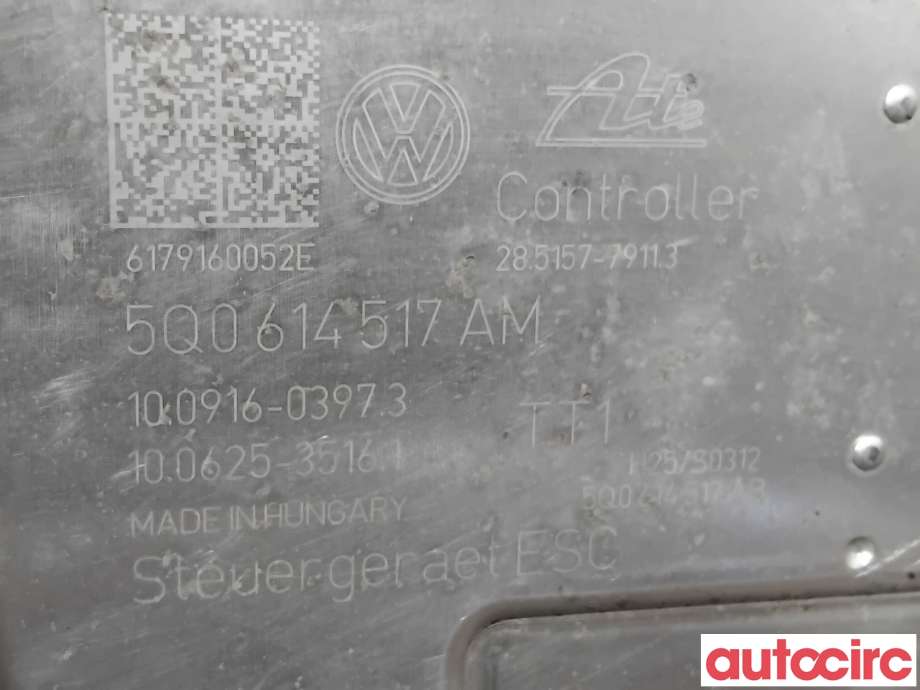 ABS sentral til Škoda Octavia 2017-2020 (Type III, Fase 2)  (SKODA|5Q0614517AM|100916-03973)