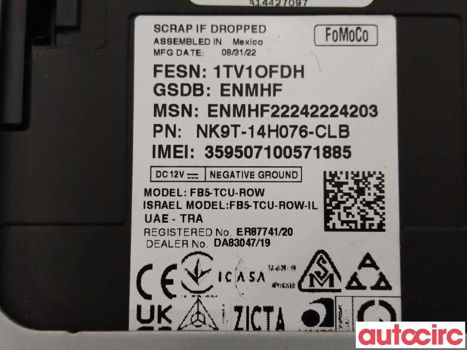 Styreenhet diverse til Ford Mustang Mach-e 2020-->>  (FORD (US)|2812684|NK9T-14H076-CLB)