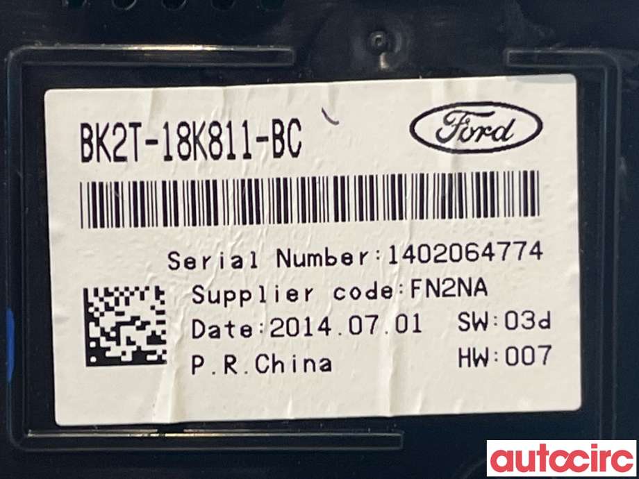 Bryter diverse til Ford Transit Connect 2013-2018 Type II, Fase 1  (FORD|2190668||BK2T-18K811-BC)