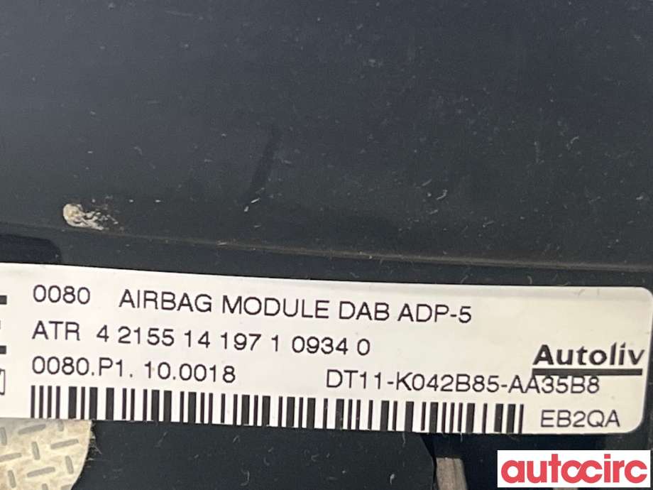 Airbag rattpute til Ford Transit Connect 2013-2018 Type II, Fase 1  (FORD|1810758||DT11-K042B85-AA35B8)