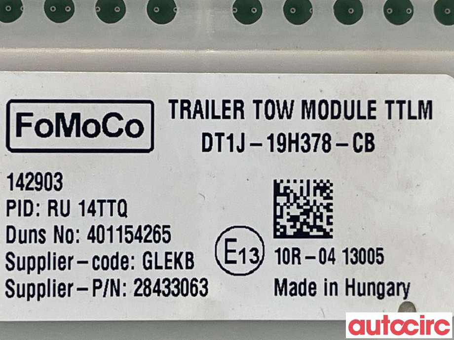 Styreenhet hengerfeste til Ford Transit Connect 2013-2018 Type II, Fase 1  (FORD|2469559|)