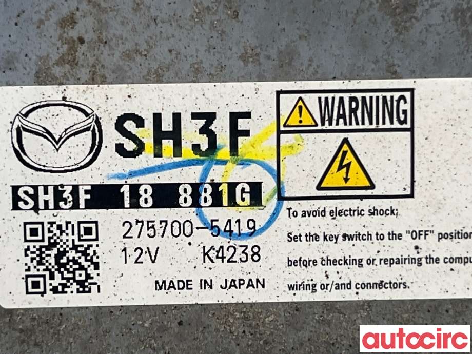 Styreenhet motor til Mazda CX-5 2012-2017 (Type I)  (MAZDA|SH3F-18-881S|275700-5419|SH3F18881G)
