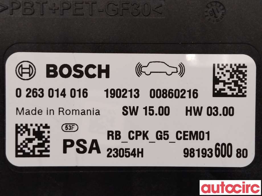 Styreenhet parkering til Toyota Proace 2016-->> (Type II) (TOYOTA|SU001A7155|)