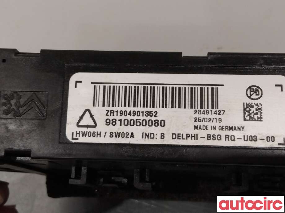 Styreenhet hengerfeste til Toyota Proace 2016-->> (Type II) (TOYOTA|NO NR|28491427|9810050080)