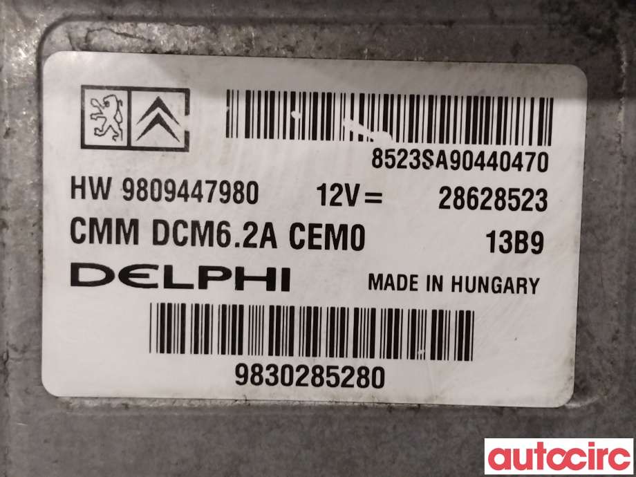 Styreenhet motor til Toyota Proace 2016-->> (Type II)  (TOYOTA|SU001A7172|28628523|9809447980)