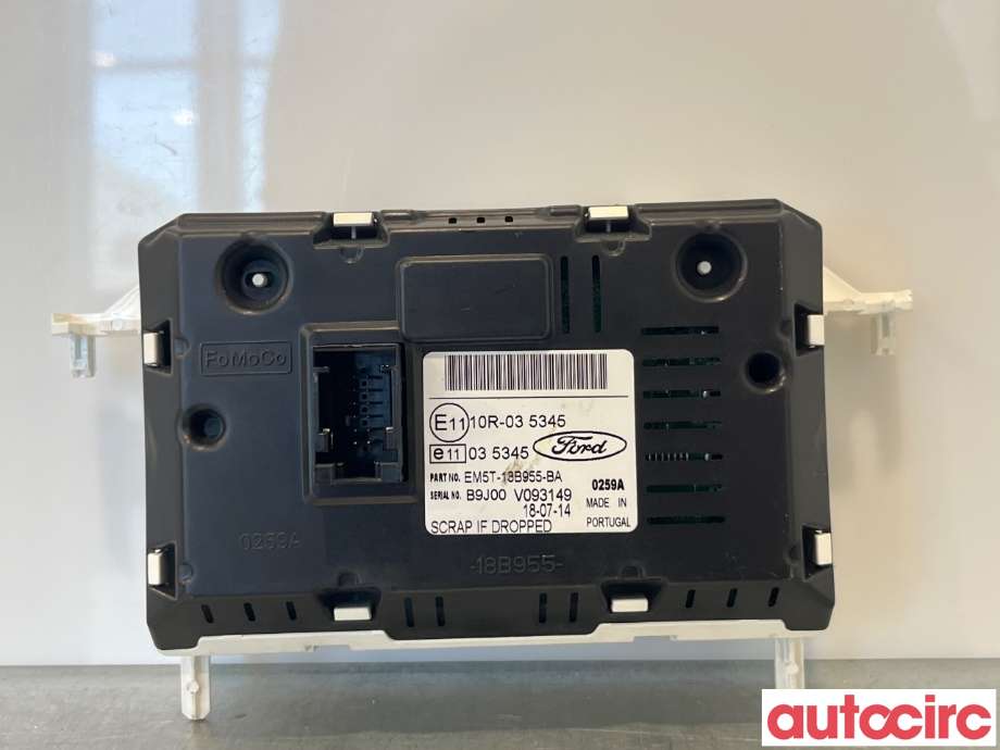 Multimedia display (MCU - Media Controller Unit) til Ford Focus 2011-2014 (Type III, Fase 1)  (FORD|2021920|)
