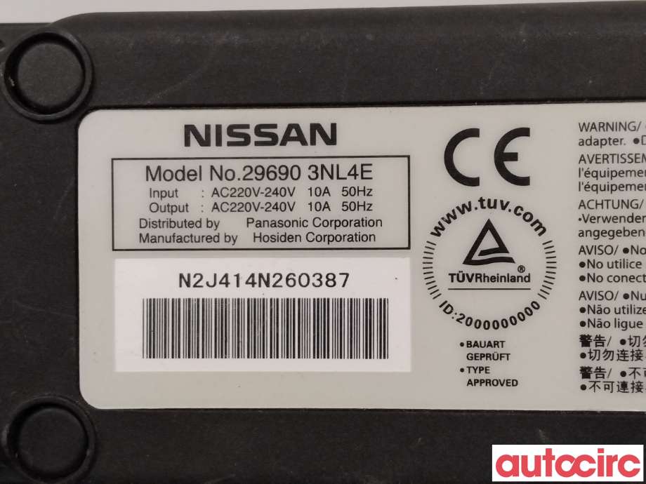 Batterilader kabel til Nissan Leaf 2011-2017 (Type I) (NISSAN|296M13NL4E|)