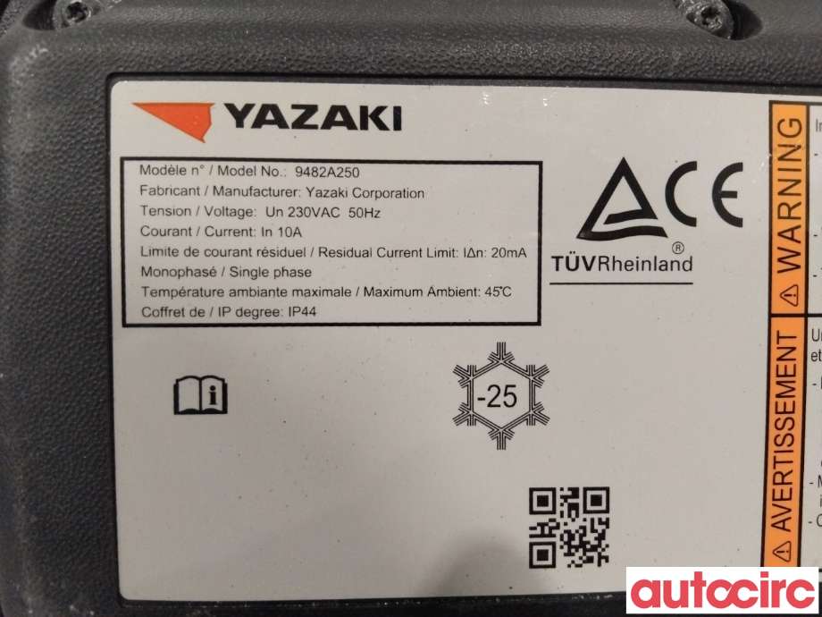 Batterilader kabel til Mitsubishi Outlander 2015-->> (Type III, Fase 2)  (MITSUBISHI|9482A250|)