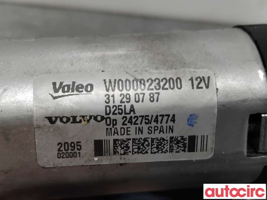Viskermotor bakrute til Volvo XC70 2014-2016 (Type II, Fase 2)  (VOLVO|31290787|W000023200)