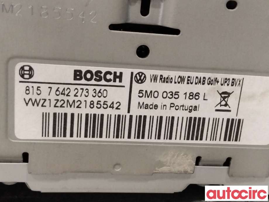 Bilstereo til VW Transporter / Caravelle 2009-2015 (Fase 2) (T5) (T5) (VOLKSWAGEN|5M0035186L||5M0057186LX)