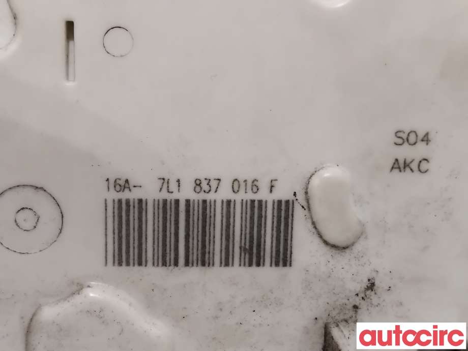 Låsekasse høyre foran til VW Transporter / Caravelle 2019-->> (T6.1) (T6.1) (VOLKSWAGEN|7L1837016B||7L1837016F)