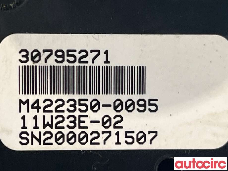 Varmeapparat betjening til Volvo V60 2010-2013 (Type I, Fase 1)  (VOLVO|30795271)