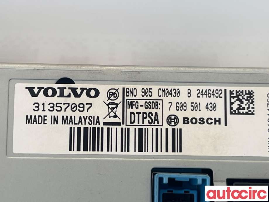 Instrument kjørecomputer til Volvo V60 2010-2013 (Type I, Fase 1) (VOLVO|36050609|)