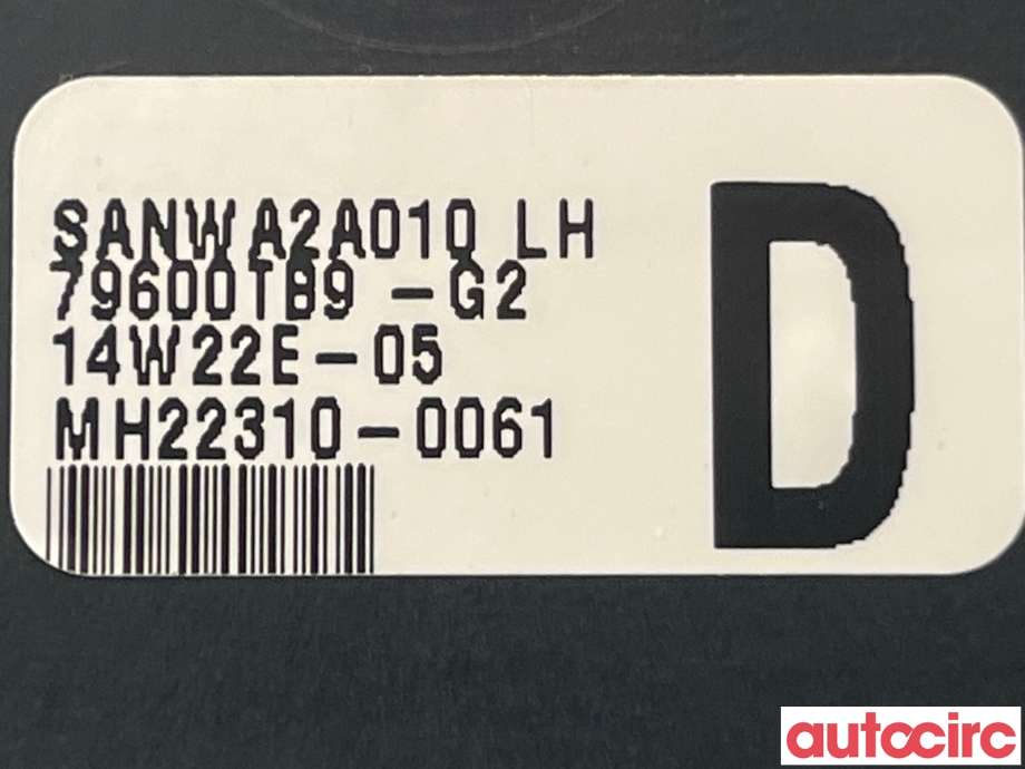 Varmeapparat betjening til Honda Civic 2012-2015 (Type IX, Fase 1)  (HONDA|79604-TA9-F52ZB)