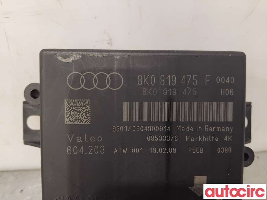 Styreenhet parkering til Audi A4, Allroad 2009-2016 (Type I) (B8) (B8) (AUDI|8K0919475T|604203|8K0919475F)