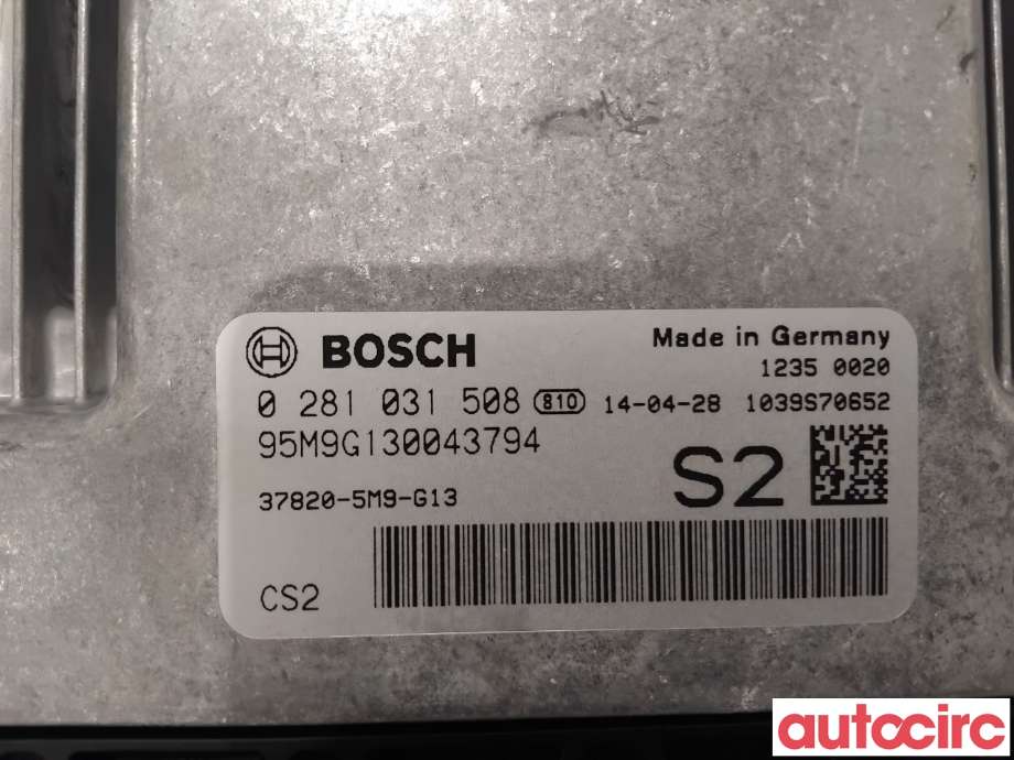 Styreenhet motor til Honda Civic 2012-2015 (Type IX, Fase 1) (HONDA|37820-5M9-G12|0281031508|37820-5M9-G13)