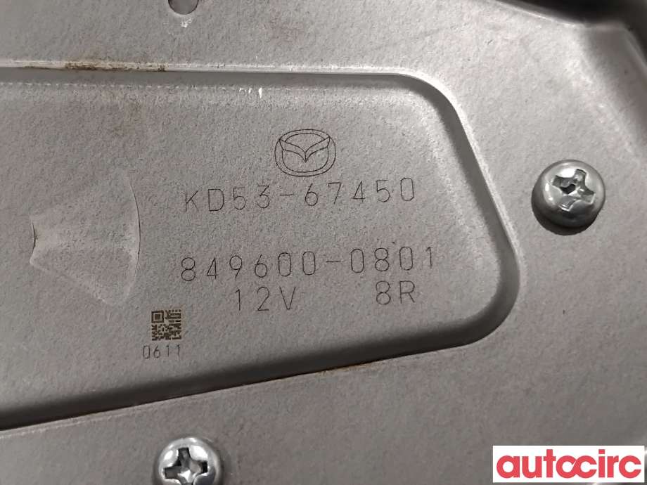 Viskermotor bakrute til Mazda CX-5 2012-2017 (Type I)  (MAZDA|KD53-67-450|849600-0801|KD53-67450)