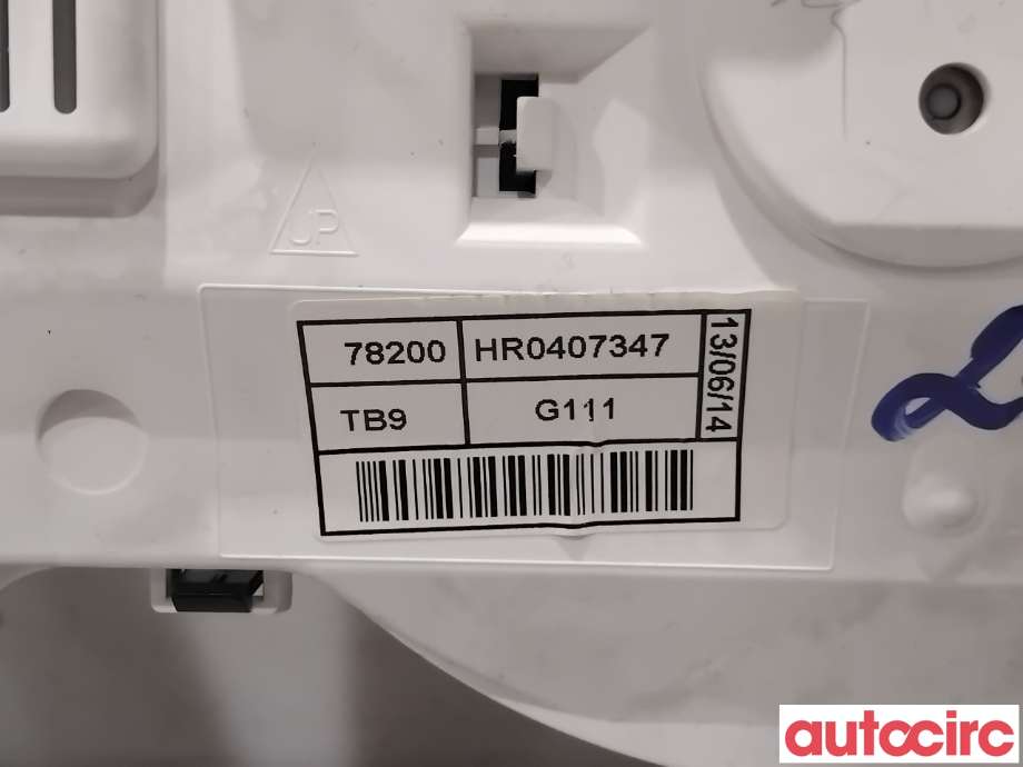 Instrumentpanel til Honda Civic 2012-2015 (Type IX, Fase 1)  (HONDA|78200-TB9-G11||78200TB9G111)