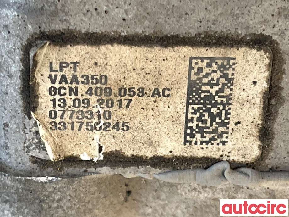 Girkasse 4WD fordelingskasse til Škoda Octavia 2017-2020 (Type III, Fase 2)  (SKODA|0CN409053AR|0CN409053AM)