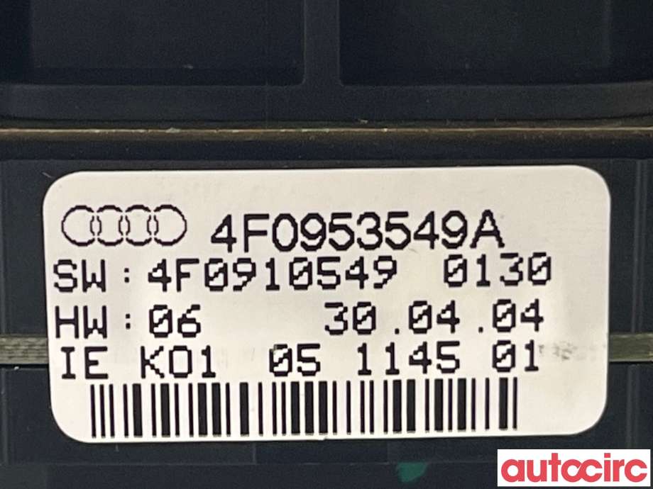 Bryter combi til Audi A6 2005-2008 (Type III, Fase 1) (C6) (C6) (AUDI|4E0953541B)