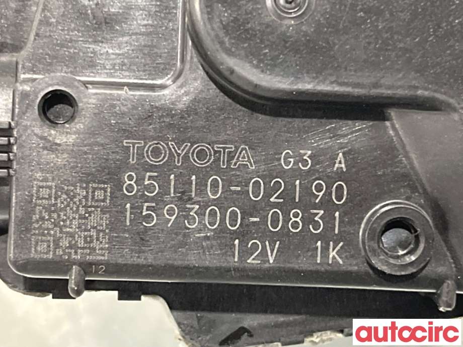 Viskermotor frontrute til Toyota Auris 2007-2010 (Type I, Fase 1) (TOYOTA|8511002190|AE159300-0831|85110-02190)