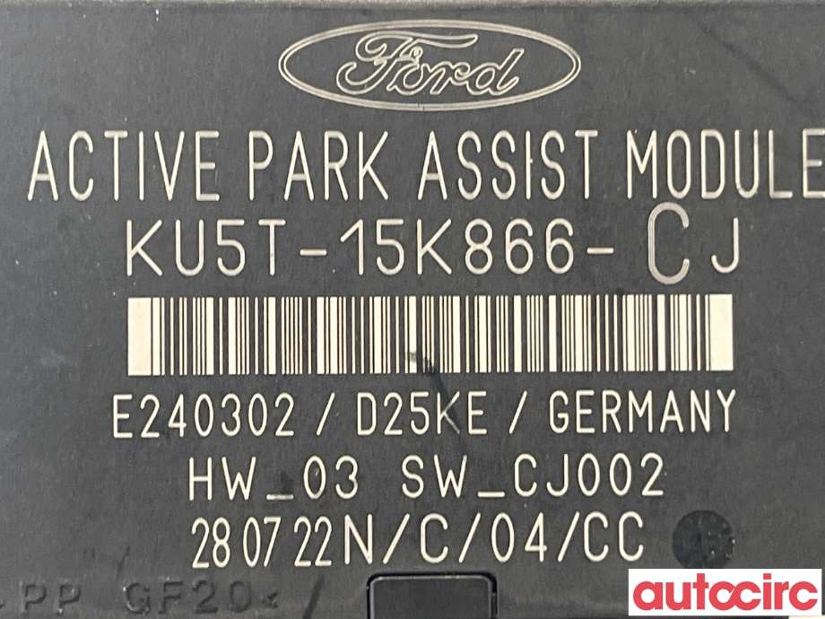 Styreenhet parkering til Ford Transit Connect 2018-->> Type II, Fase 2 (FORD|2398033)