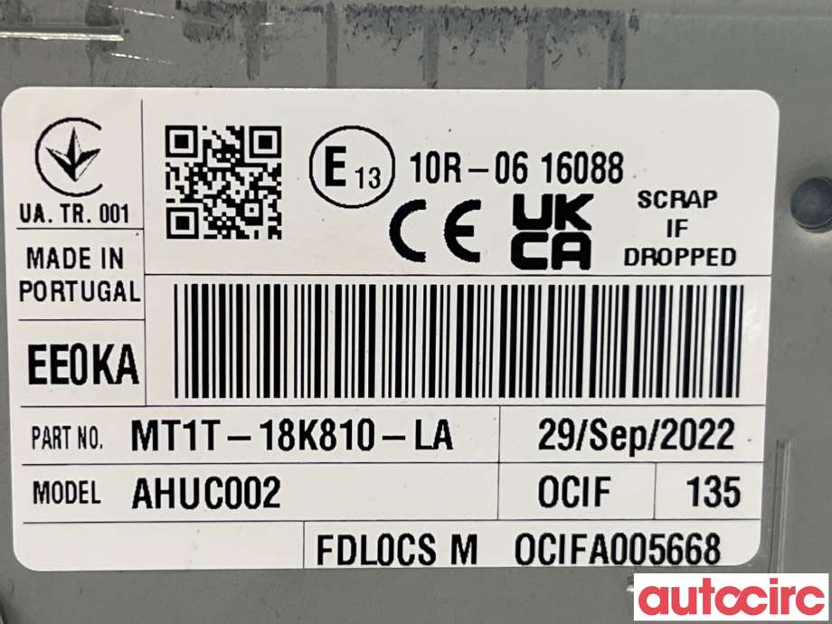 Bilstereo til Ford Transit Connect 2018-->> Type II, Fase 2  (FORD|2628199)