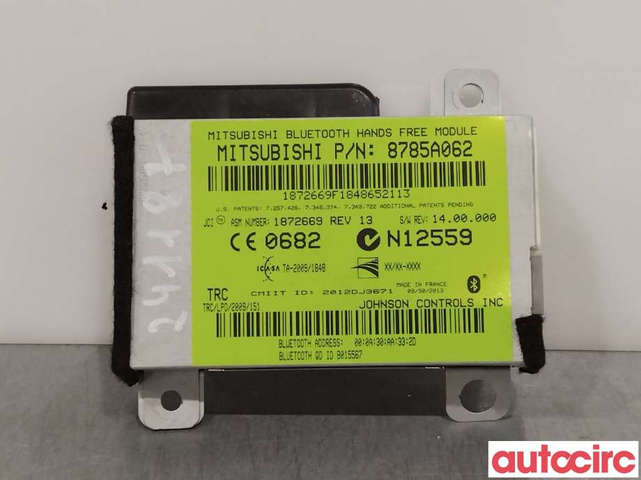 Styreenhet bluetooth til Mitsubishi Outlander, 2012-2015 (Type III, Fase 1)  (MITSUBISHI|8785A062)