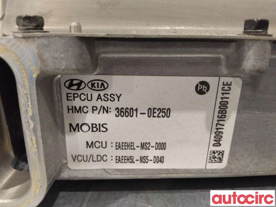 Inverter elbil til Hyundai Ioniq Electric 2016-2019 (Fase 1) (HYUNDAI|366010E250|EAEEHEL-MS2-D000|36600-0E250)