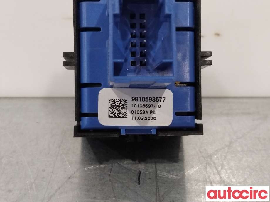 Bryter elektrisk håndbrekk/parkbrems til Peugeot 208 2019-->> (Type II)  (PEUGEOT|98105935VV|10108697-10|9810593577)