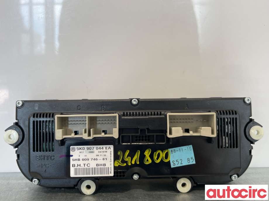 Varmeapparat betjening til VW Touran 2010-2015 (Type I, Fase 3)  (VOLKSWAGEN|5K0907044GK|5K0907044EA)