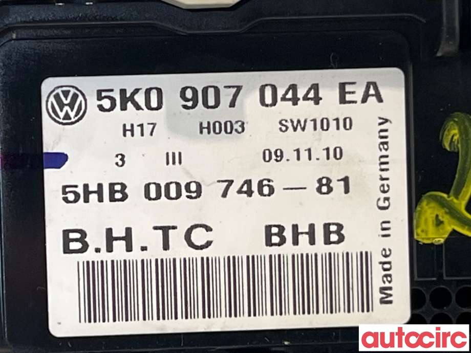 Varmeapparat betjening til VW Touran 2010-2015 (Type I, Fase 3)  (VOLKSWAGEN|5K0907044GK|5K0907044EA)